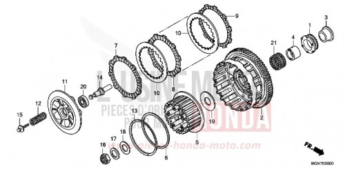 EMBRAYAGE CBR600FB de 2011